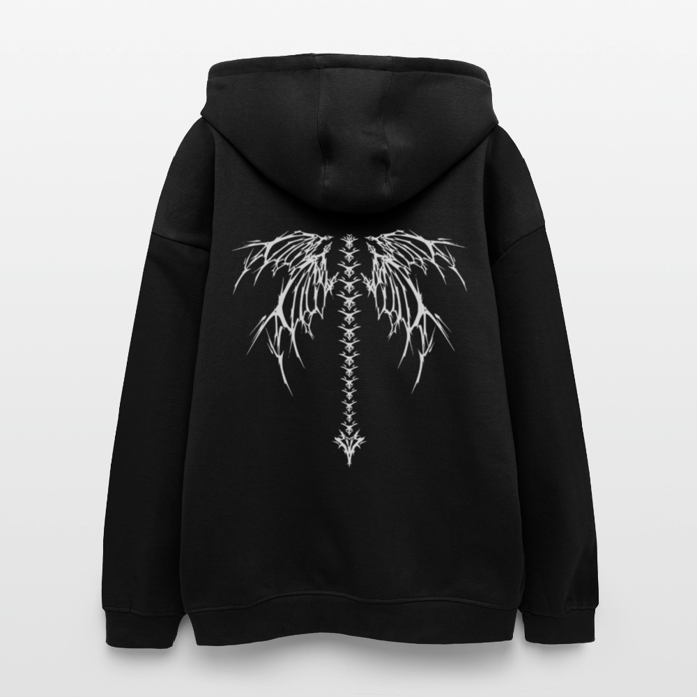 Oversized Unisex Hoodie Spine Sigil - black
