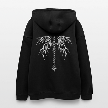 Oversized Unisex Hoodie Spine Sigil - black