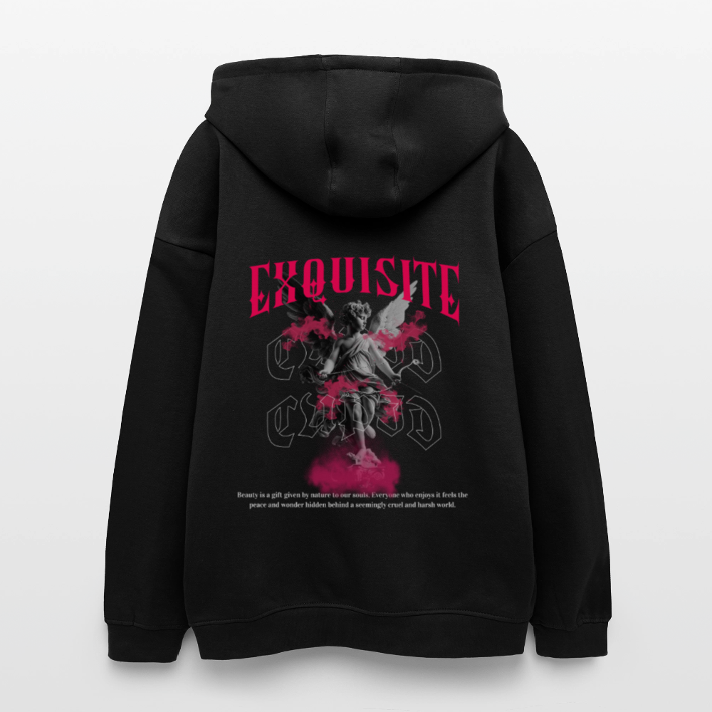 Oversized Unisex Hoodie Exquisite - black