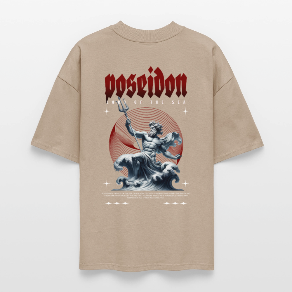 Poseidon Oversized  T-shirt - stone