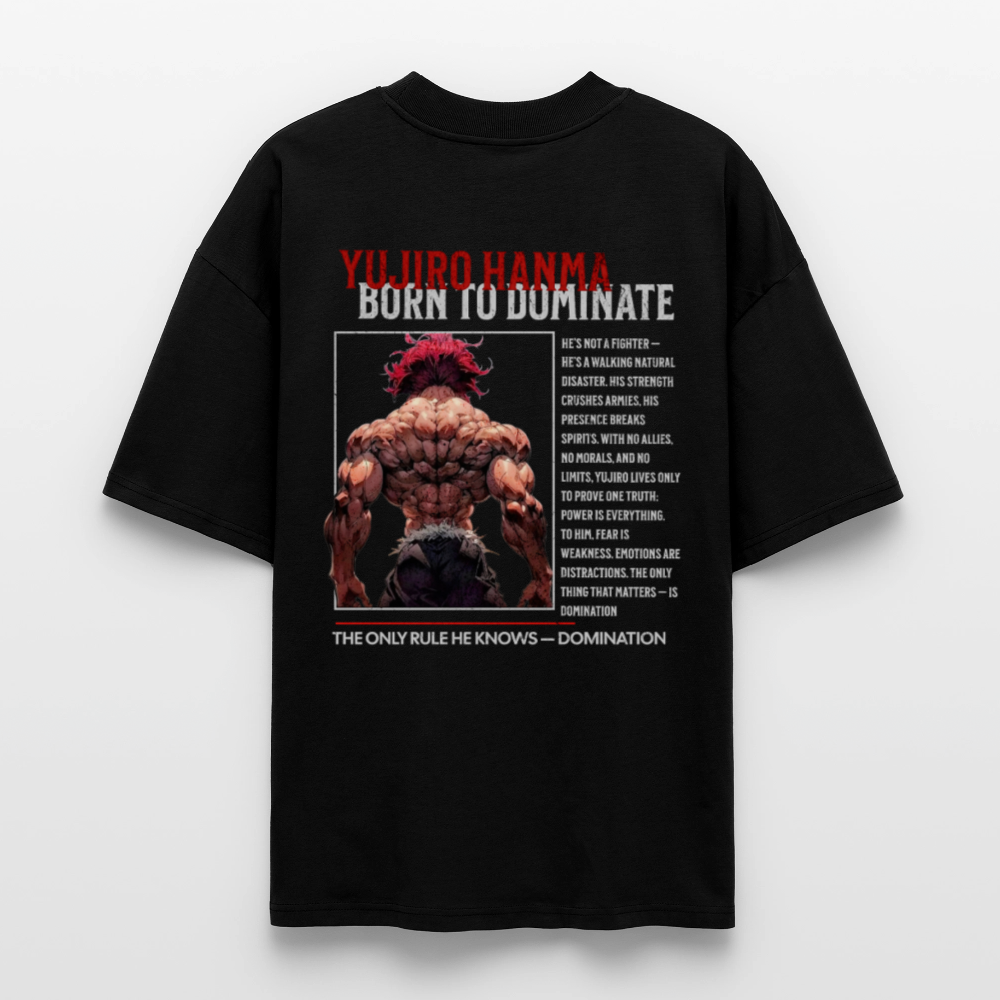 Yujiro Hanma Oversized T-Shirt - black