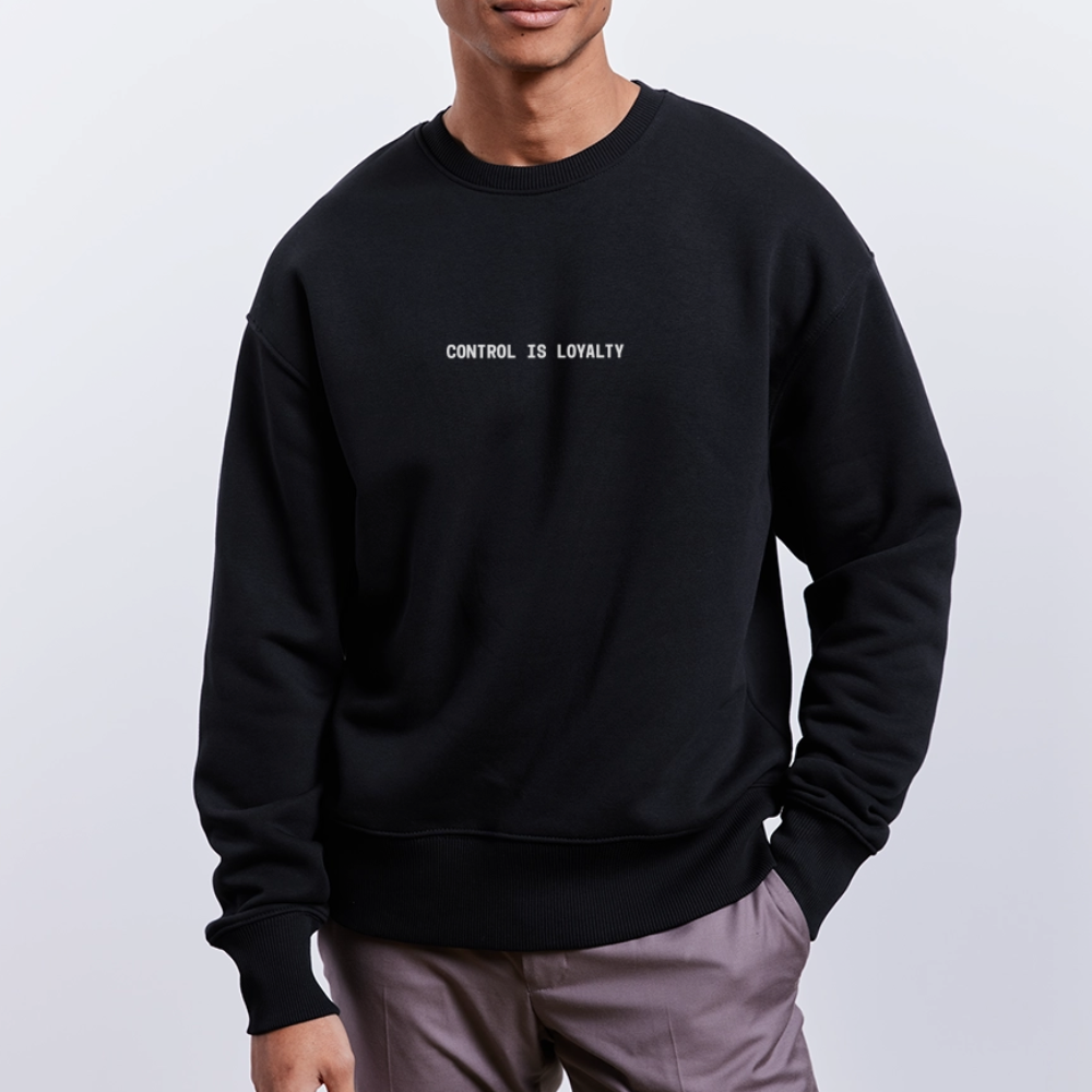 Oversize Sweatshirt with a crowned dog art by Gabikomart - black