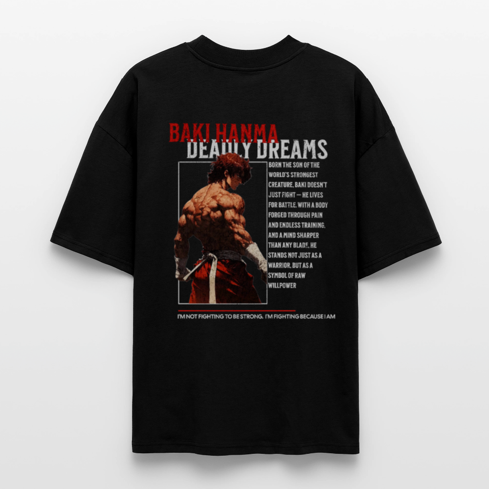 Baki Hanma Oversised T-Shirt - black