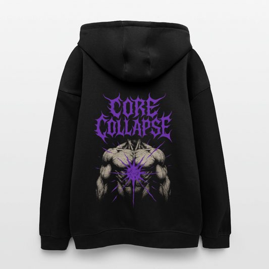 Oversized Unisex Hoodie Core Collapse - black