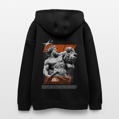 Oversized Unisex Hoodie Hercules - black