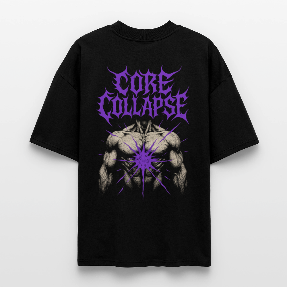 Oversized Unisex Shirt Core Collapse - black