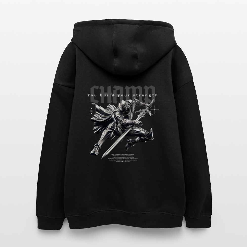 Oversized Unisex Hoodie  Champ - black