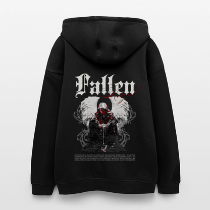 Oversized Unisex Hoodie Fallen - black