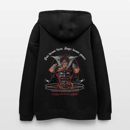 Oversized Unisex Hoodie  Samurai Spirit - black