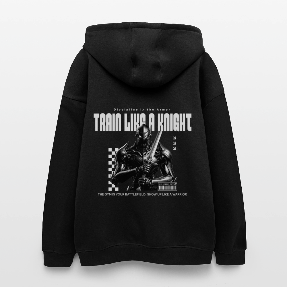 Oversized Unisex Hoodie  Discipline is the Armor - black