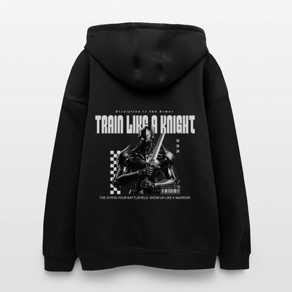 Oversized Unisex Hoodie  Discipline is the Armor - black