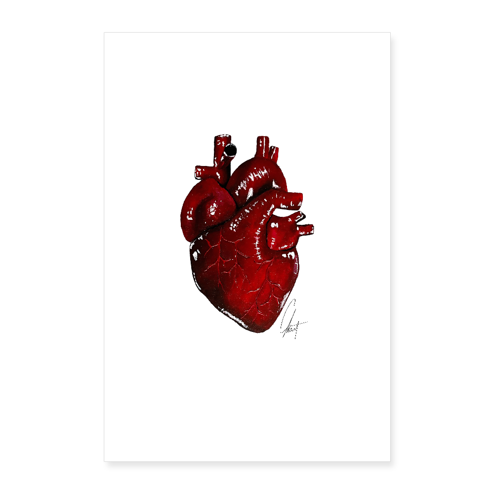 Heart Poster by Gabikomart (40x60 cm) - white