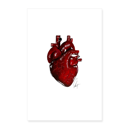Heart Poster by Gabikomart (40x60 cm) - white