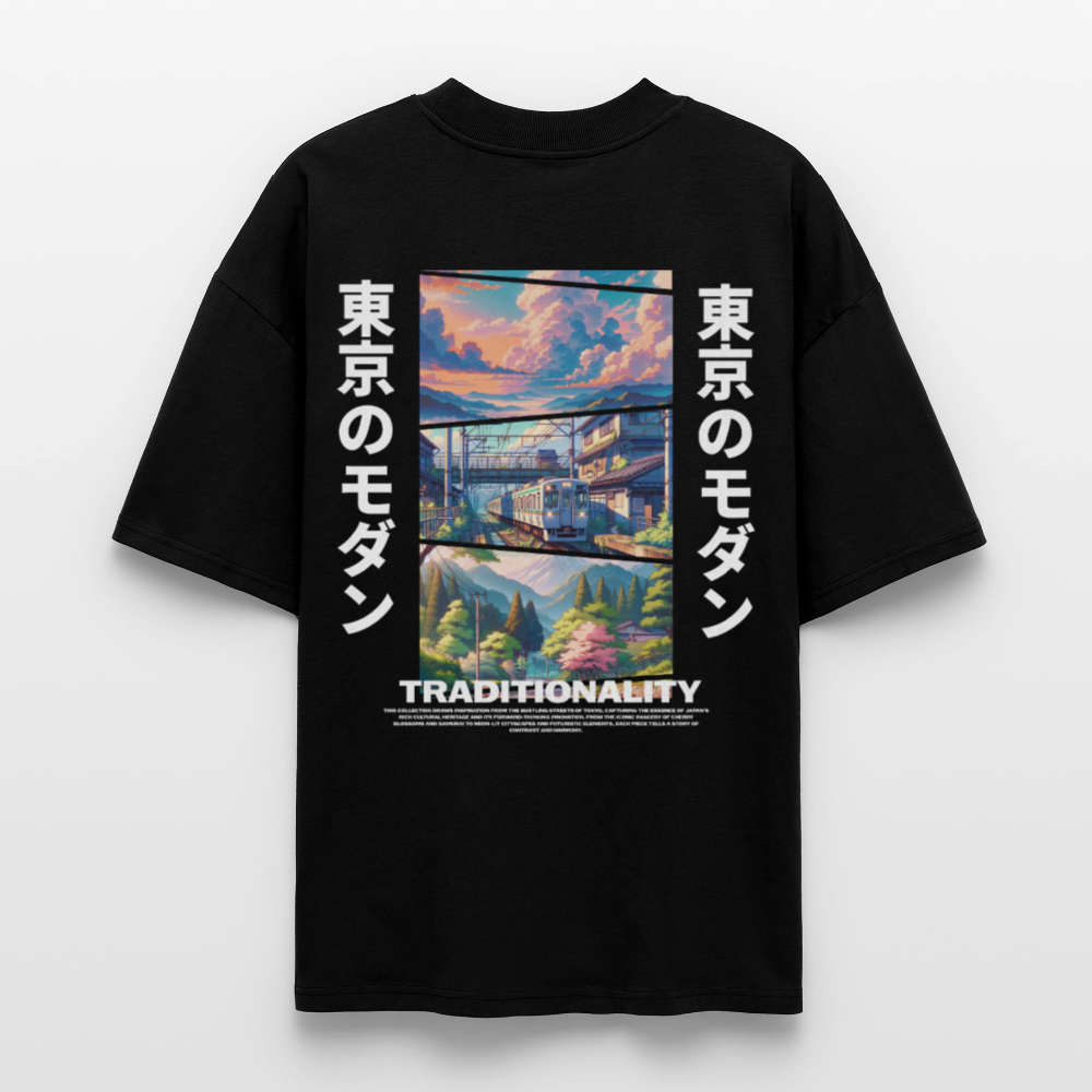Spirit of Japan Oversized T-Shirt - black