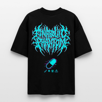 Oversized Phantom T-Shirt – Bio-Injected Mass Protocol Aesthetic - black