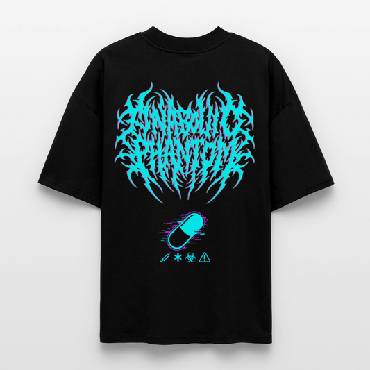 Oversized Phantom T-Shirt – Bio-Injected Mass Protocol Aesthetic - black